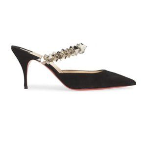 Authentic Christian Louboutin Black Planet Choc 80mm